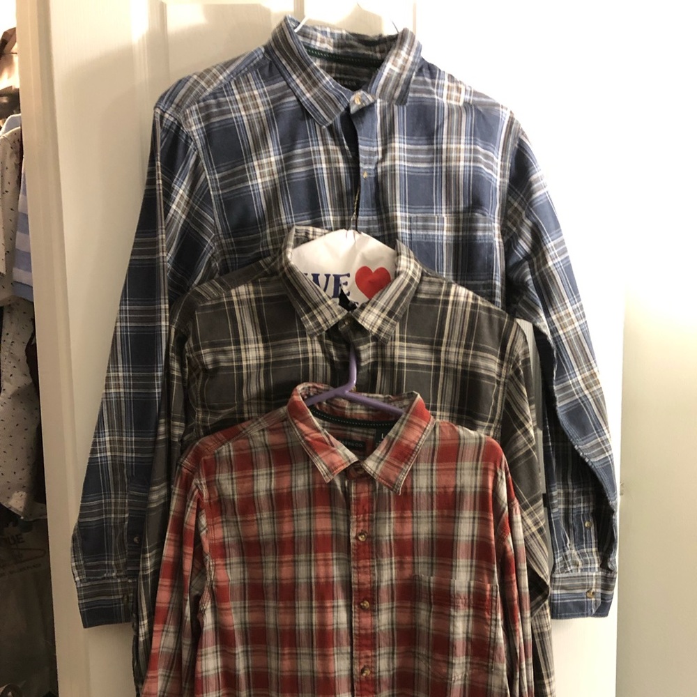 3 G.H. Bass & Co. button down shirts